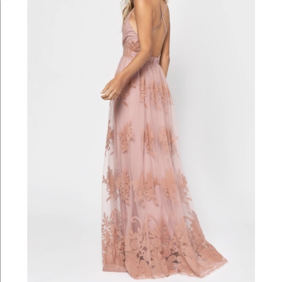 Mauve Floral Maxi - Picture 3 of 12